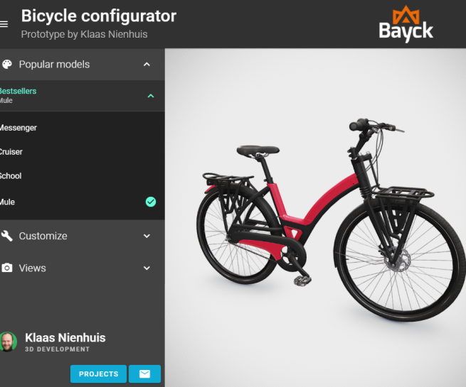 bike configurator presets